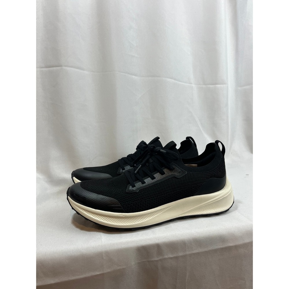 Goodfellow & Co Men Knit Sneakers Black Cream Athletic Lace Up Shoes Size 11 NWT